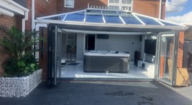 Hot Tub in a Conservatory