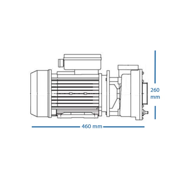 WP500-II Pump dual speed 5HP Massage Pump For Hot Tubs